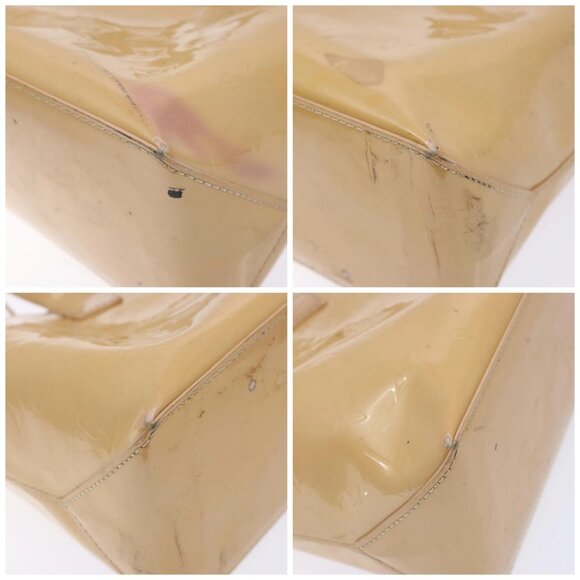 LOUIS VUITTON Vernis Wilshire PM Hand Bag Rose Flow Lantern Auth - Picture 15 of 16